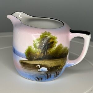 Vintage Noritake Porcelain Creamer with Swan
